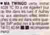 Annonce twingo